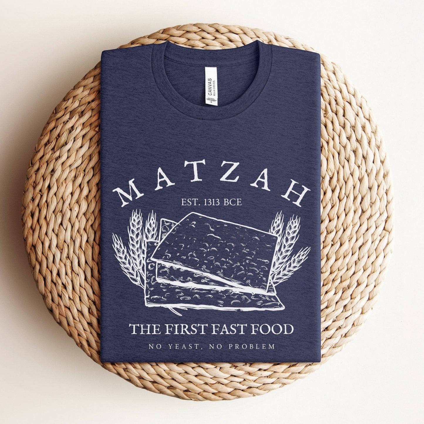 Matzah The First Fast Food | Funny Passover T-shirt - Oytiot