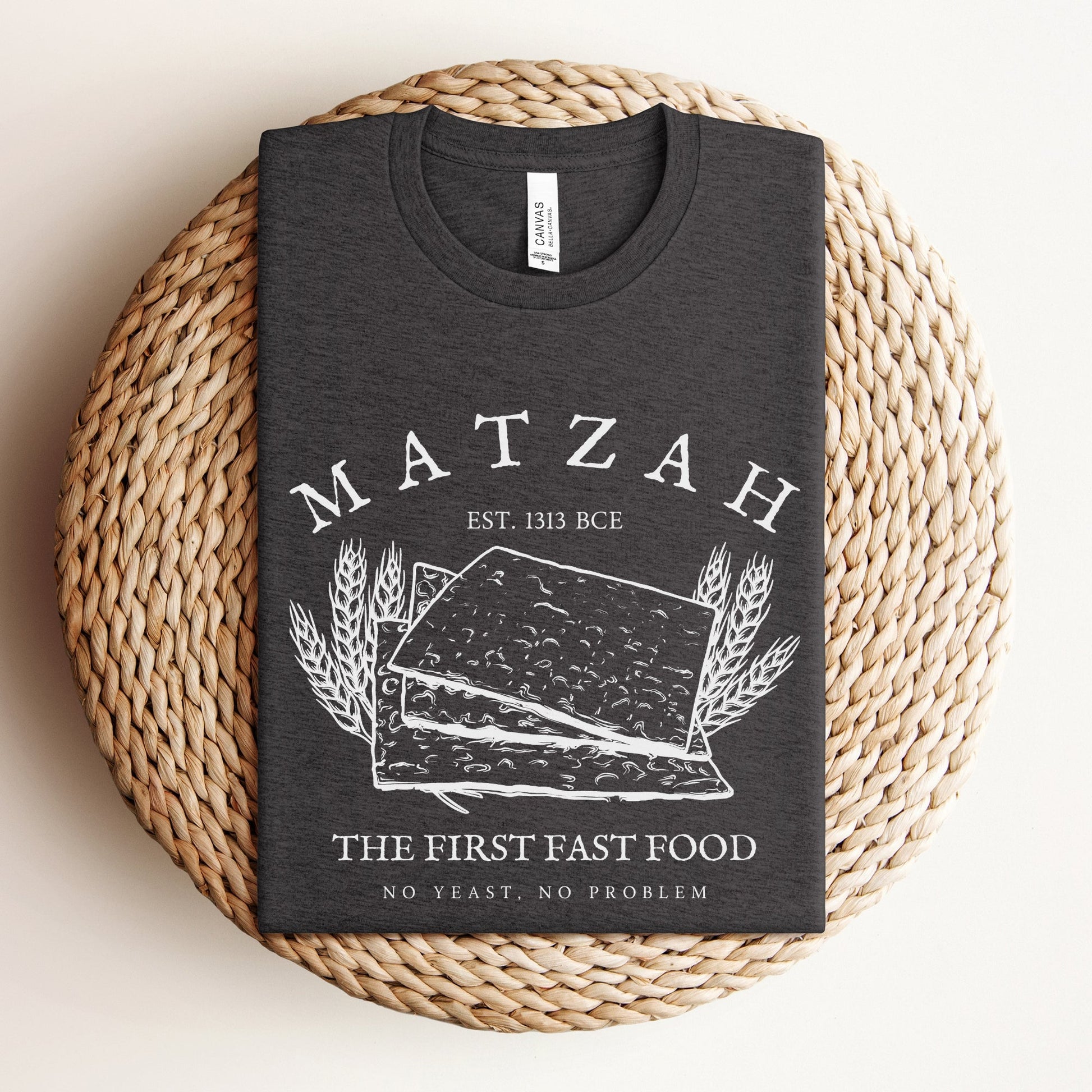 Matzah The First Fast Food | Funny Passover T-shirt - Oytiot