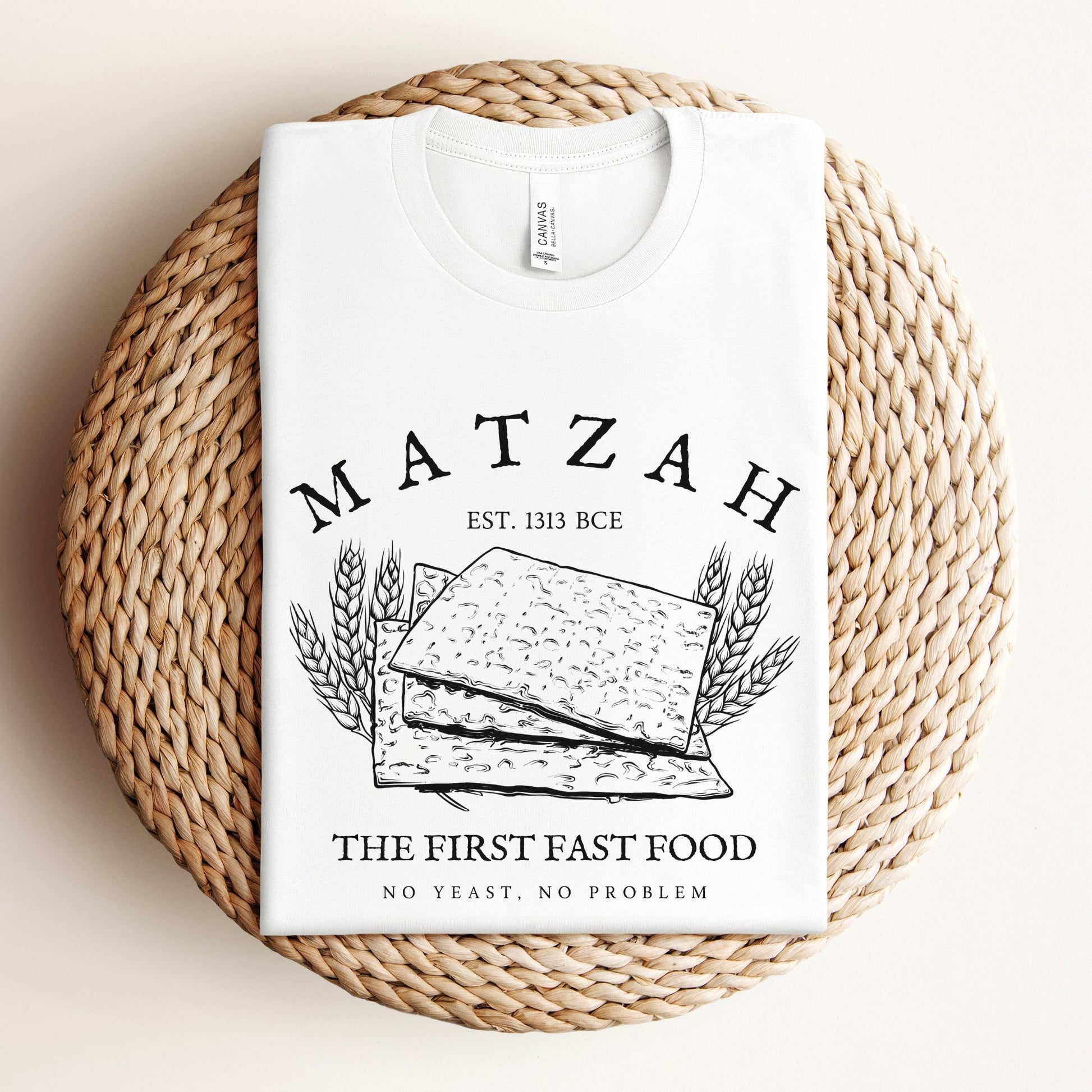 Matzah The First Fast Food | Funny Passover T-shirt - Oytiot