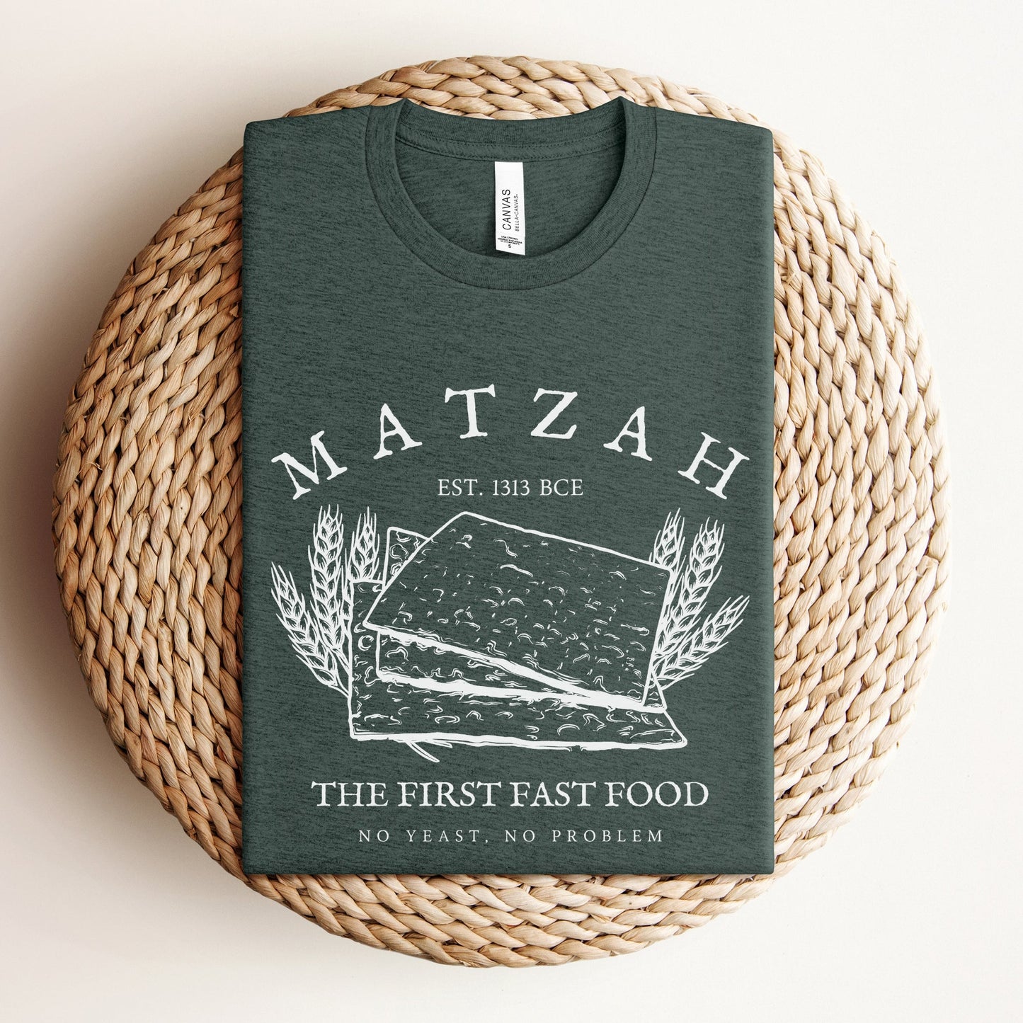 Matzah The First Fast Food | Funny Passover T-shirt - Oytiot