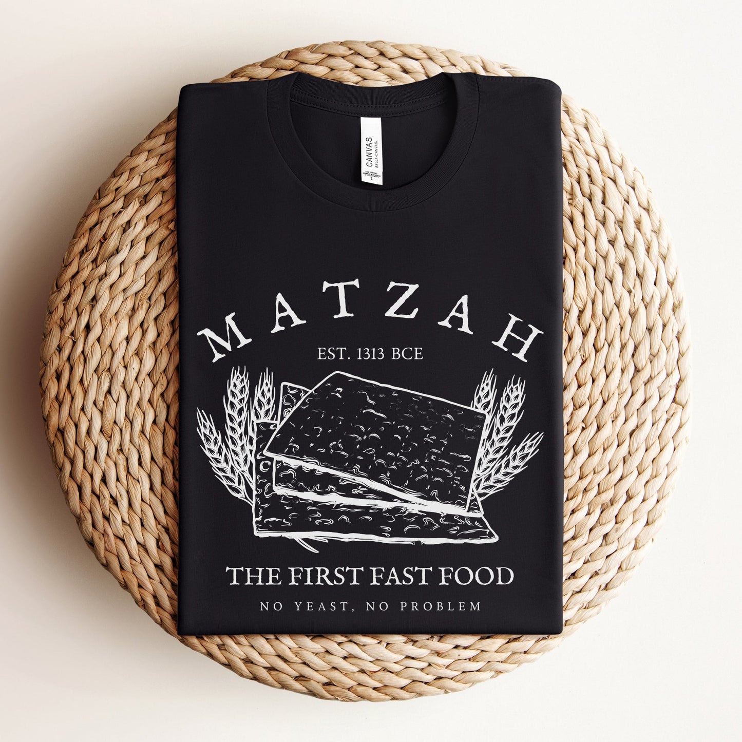 Matzah The First Fast Food | Funny Passover T-shirt - Oytiot