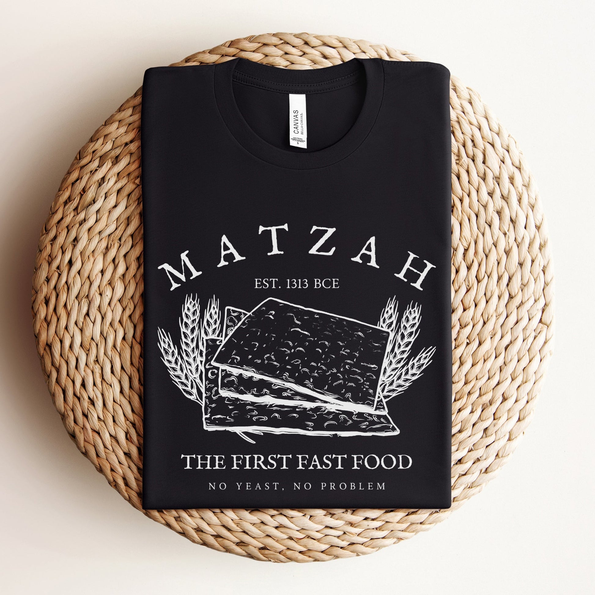 Matzah The First Fast Food | Funny Passover T-shirt - Oytiot
