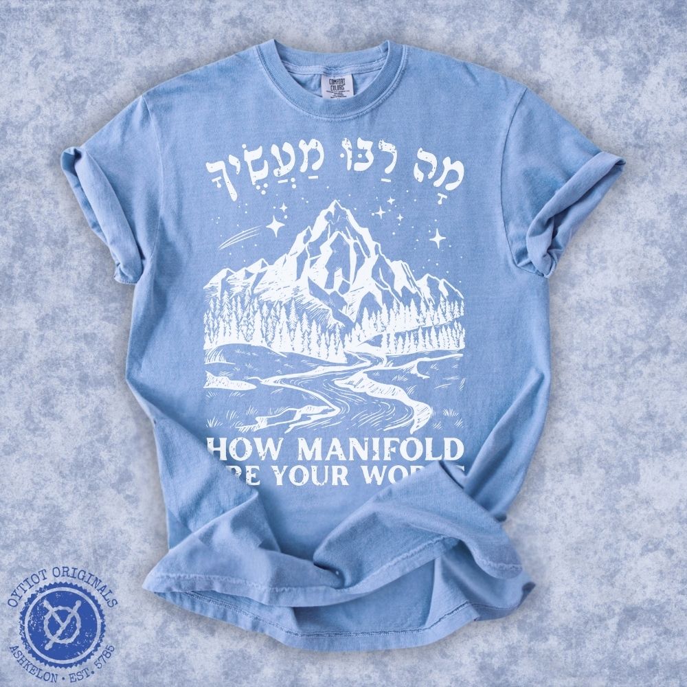 מה רבו מעשיך | Psalms 104 Washed T-shirt - Oytiot