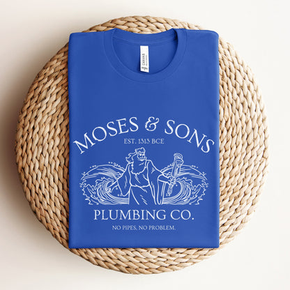 Moses Plumbing Company | Funny Jewish Passover T-shirt - Oytiot