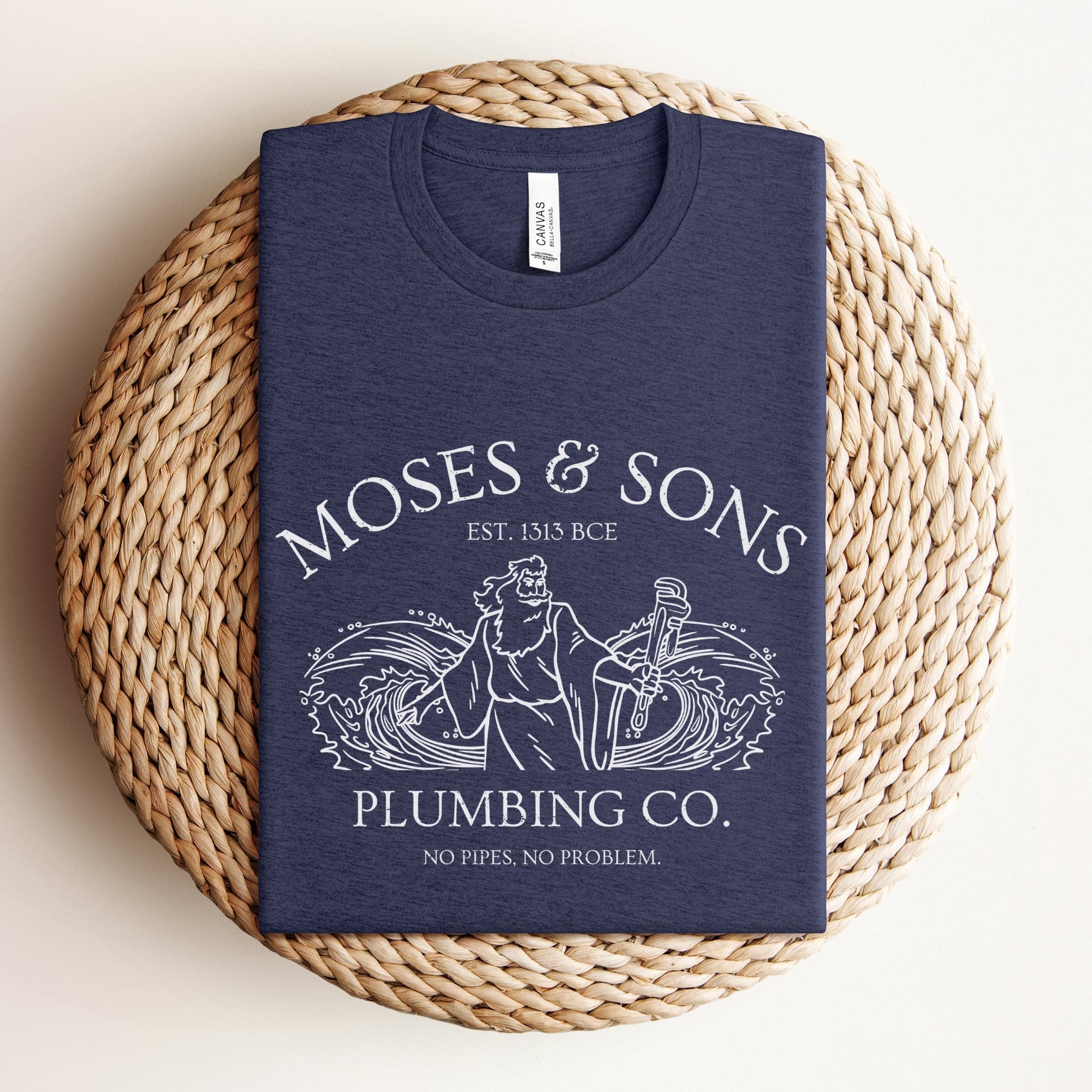 Moses Plumbing Company | Funny Jewish Passover T-shirt - Oytiot