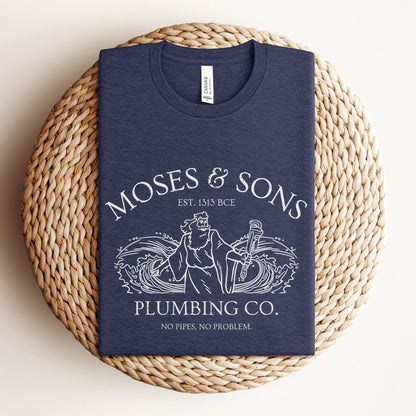 Moses Plumbing Company | Funny Jewish Passover T-shirt - Oytiot