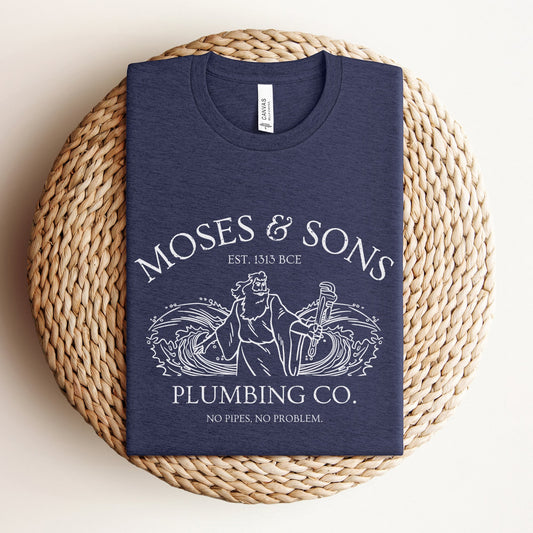 Moses Plumbing Company | Funny Jewish Passover T-shirt - Oytiot