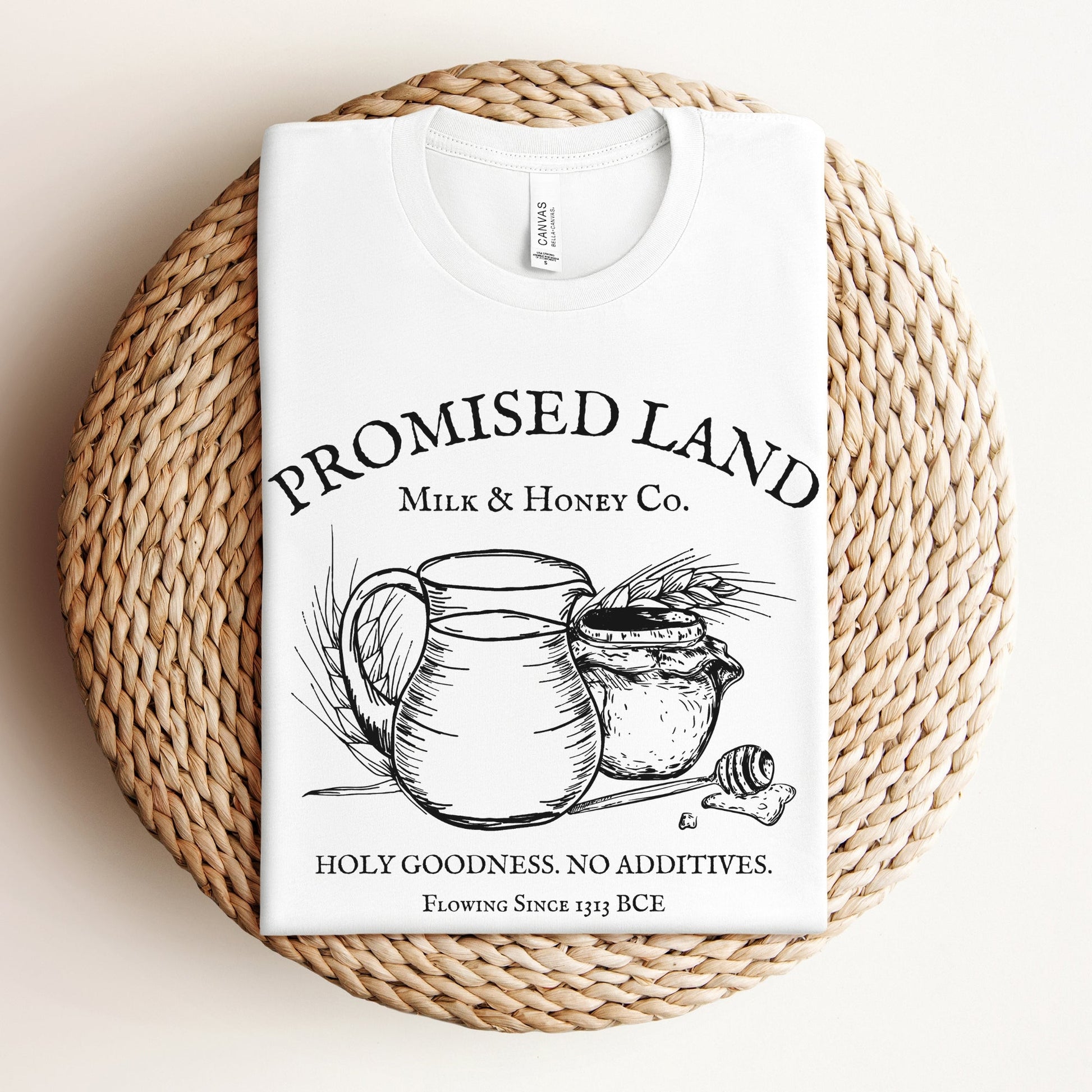 Promised Land Milk & Honey Co. | Shavuot Humor T-shirt - Oytiot