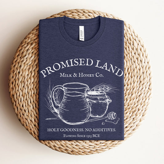 Promised Land Milk & Honey Co. | Shavuot Humor T-shirt - Oytiot