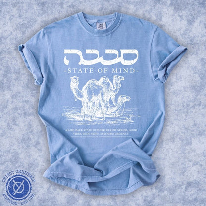 סבבה State of Mind | Israeli Slang Washed T-shirt - Oytiot