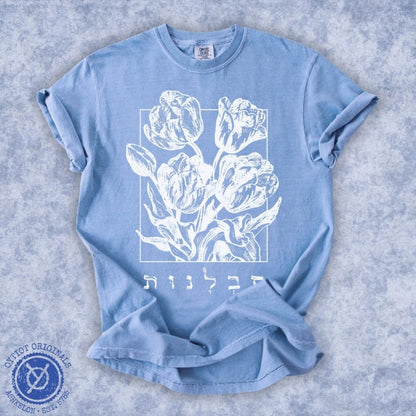 סבלנות | Patience In Hebrew Washed T-shirt - Oytiot