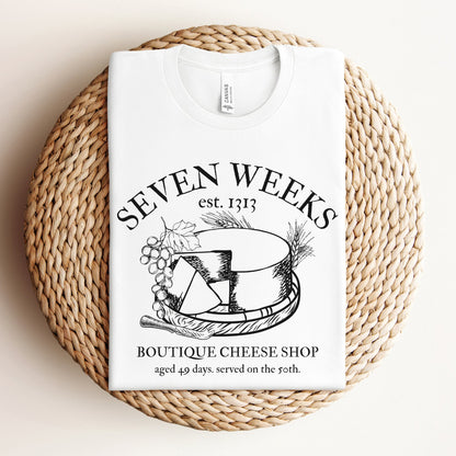 Seven Weeks Cheese Shop | Shavuot Humor T-shirt - Oytiot