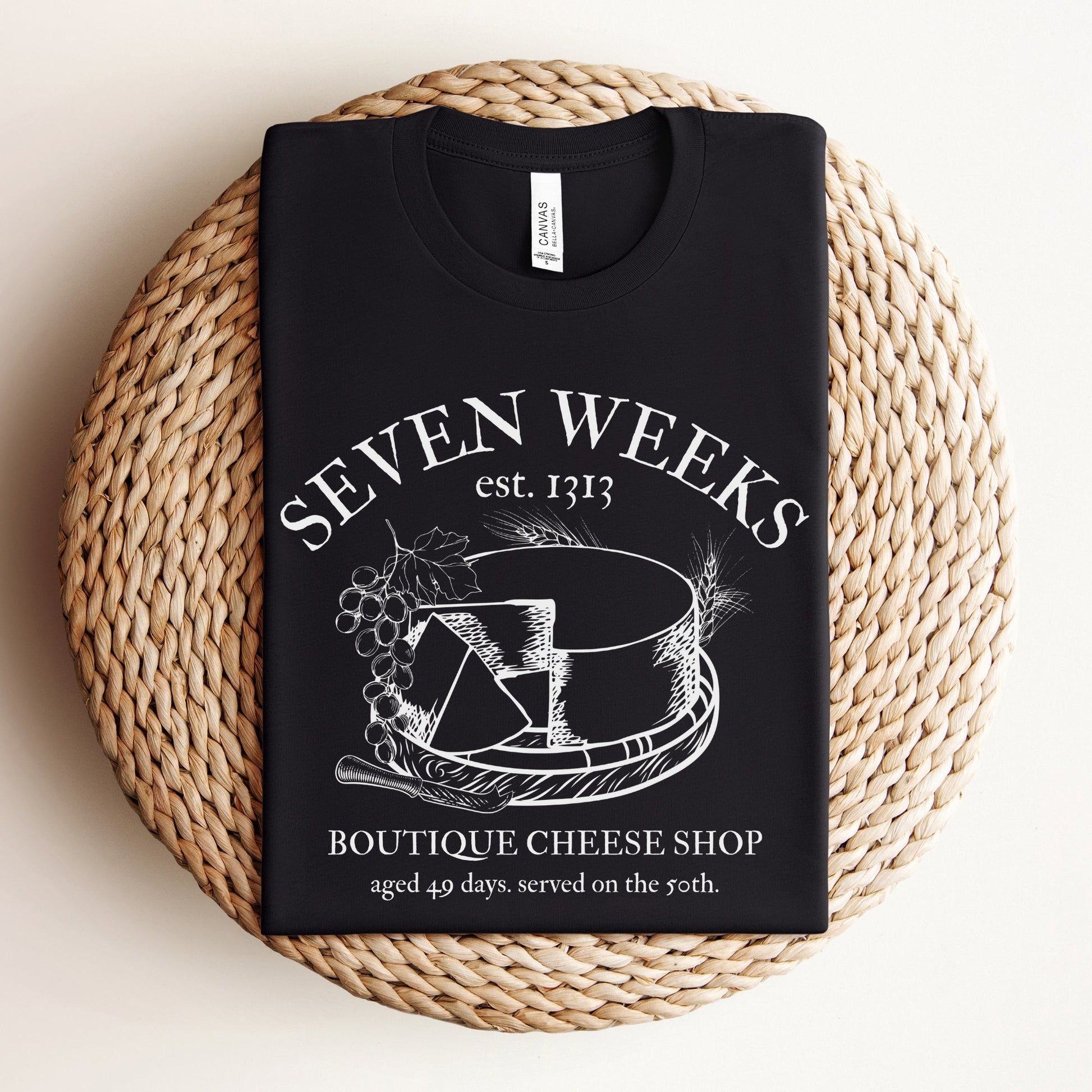 Seven Weeks Cheese Shop | Shavuot Humor T-shirt - Oytiot