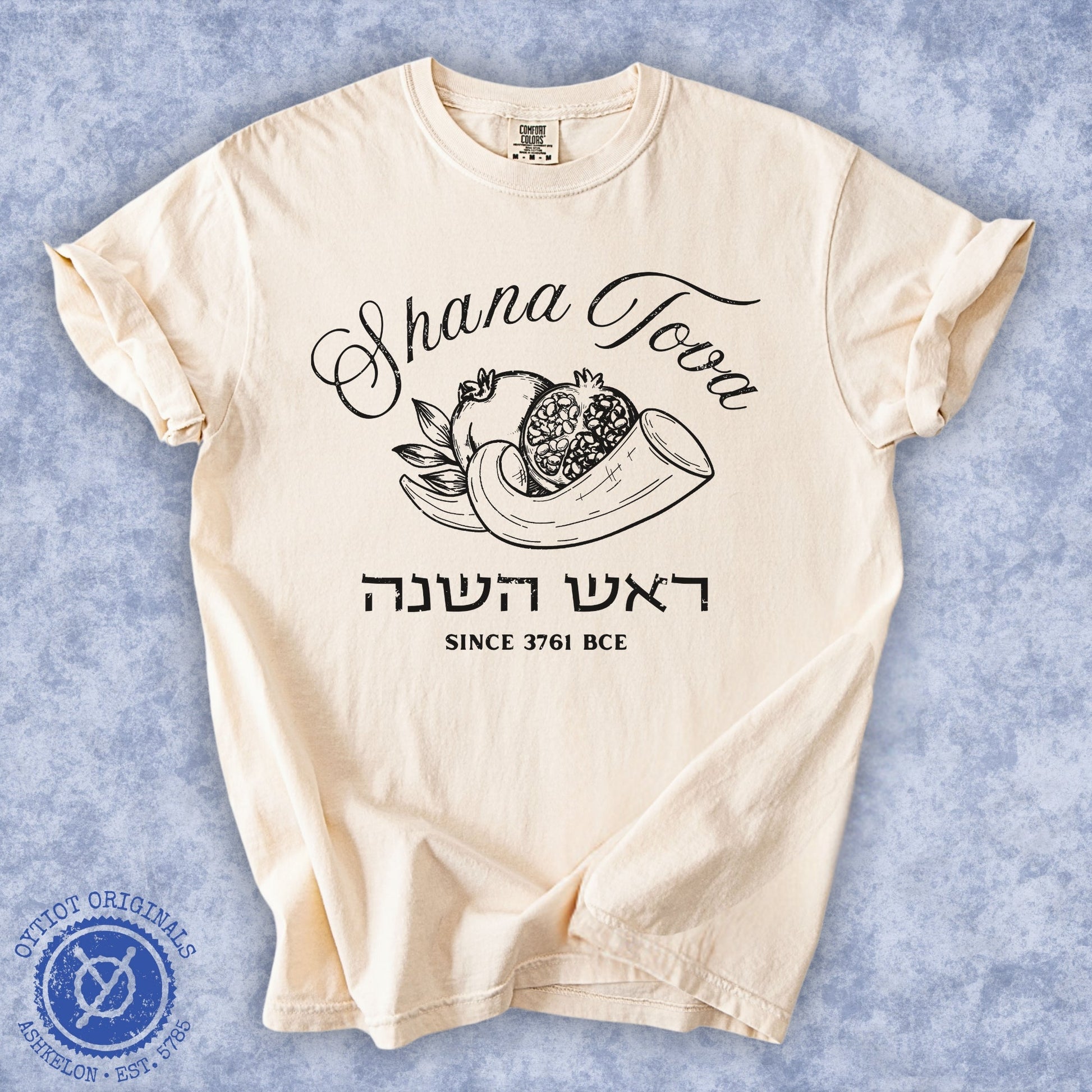 Shana Tova | Hebrew Washed T-shirt - Oytiot