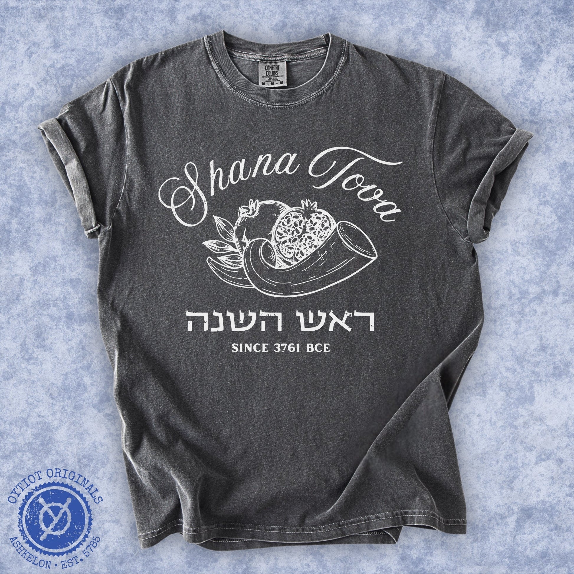 Shana Tova | Hebrew Washed T-shirt - Oytiot