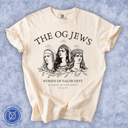 The OG Jews | Woman Of Valor Dept. Washed T-shirt - Oytiot