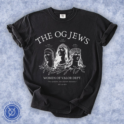 The OG Jews | Woman Of Valor Dept. Washed T-shirt - Oytiot