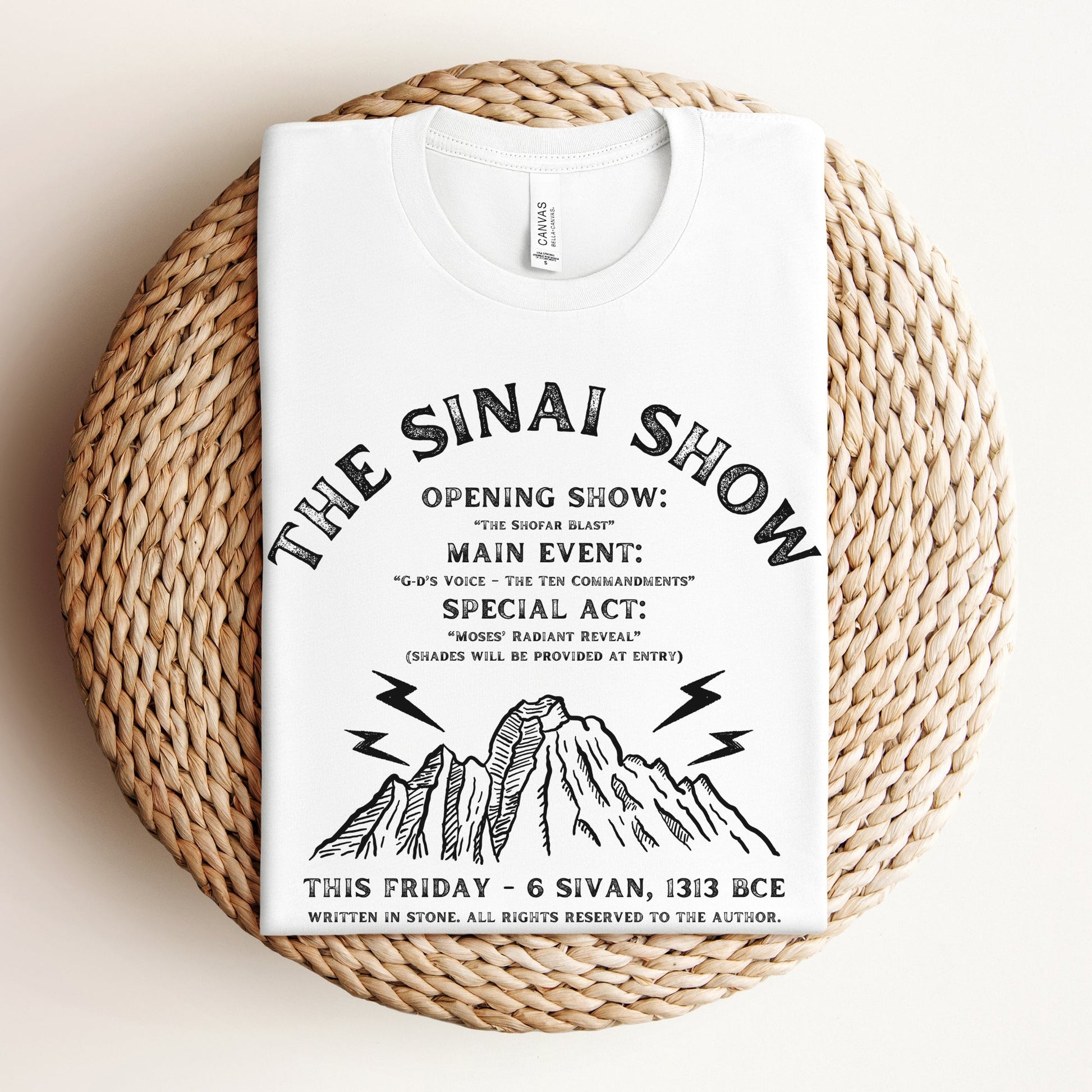 The Sinai Show | Jewish Humor Passover T-shirt - Oytiot