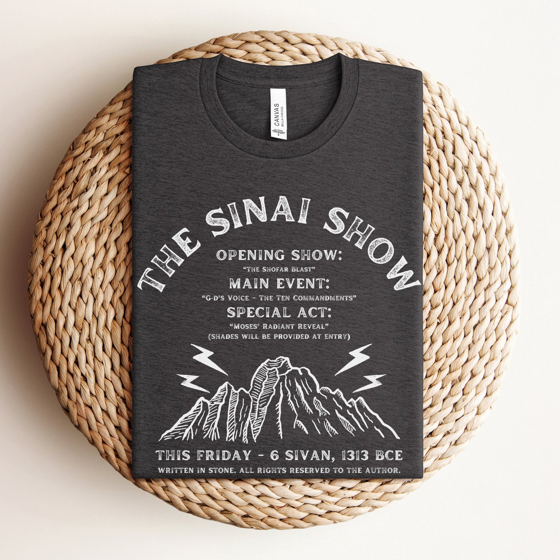 The Sinai Show | Jewish Humor Passover T-shirt - Oytiot