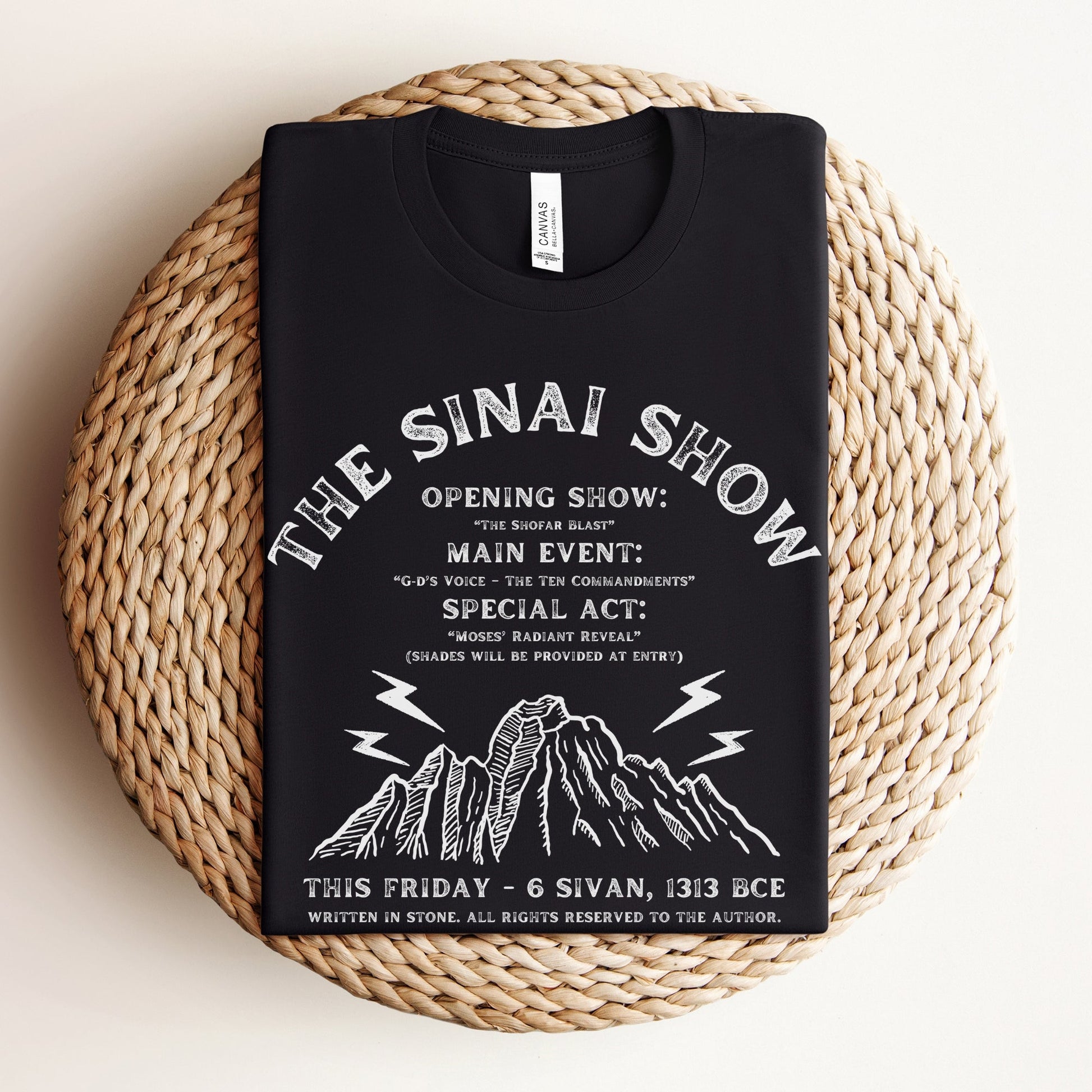 The Sinai Show | Jewish Humor Passover T-shirt - Oytiot