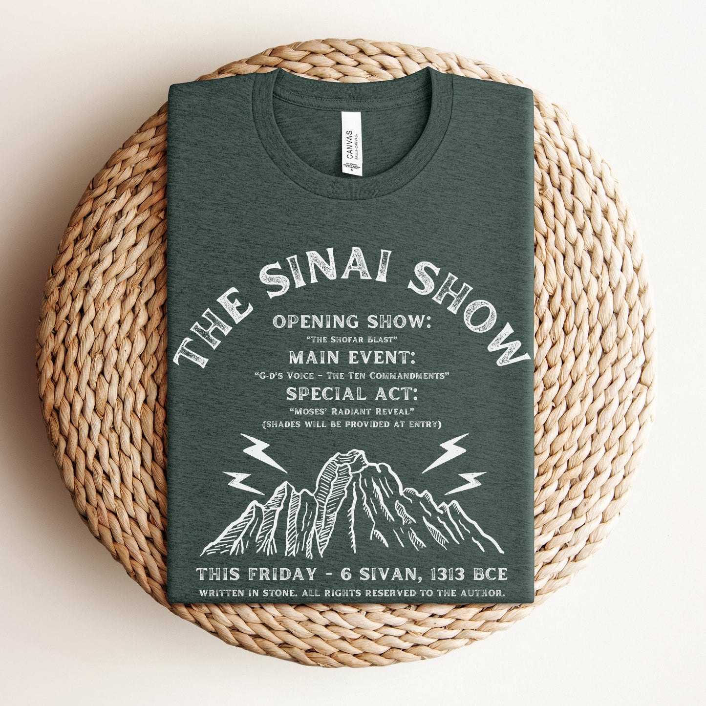The Sinai Show | Jewish Humor Passover T-shirt - Oytiot