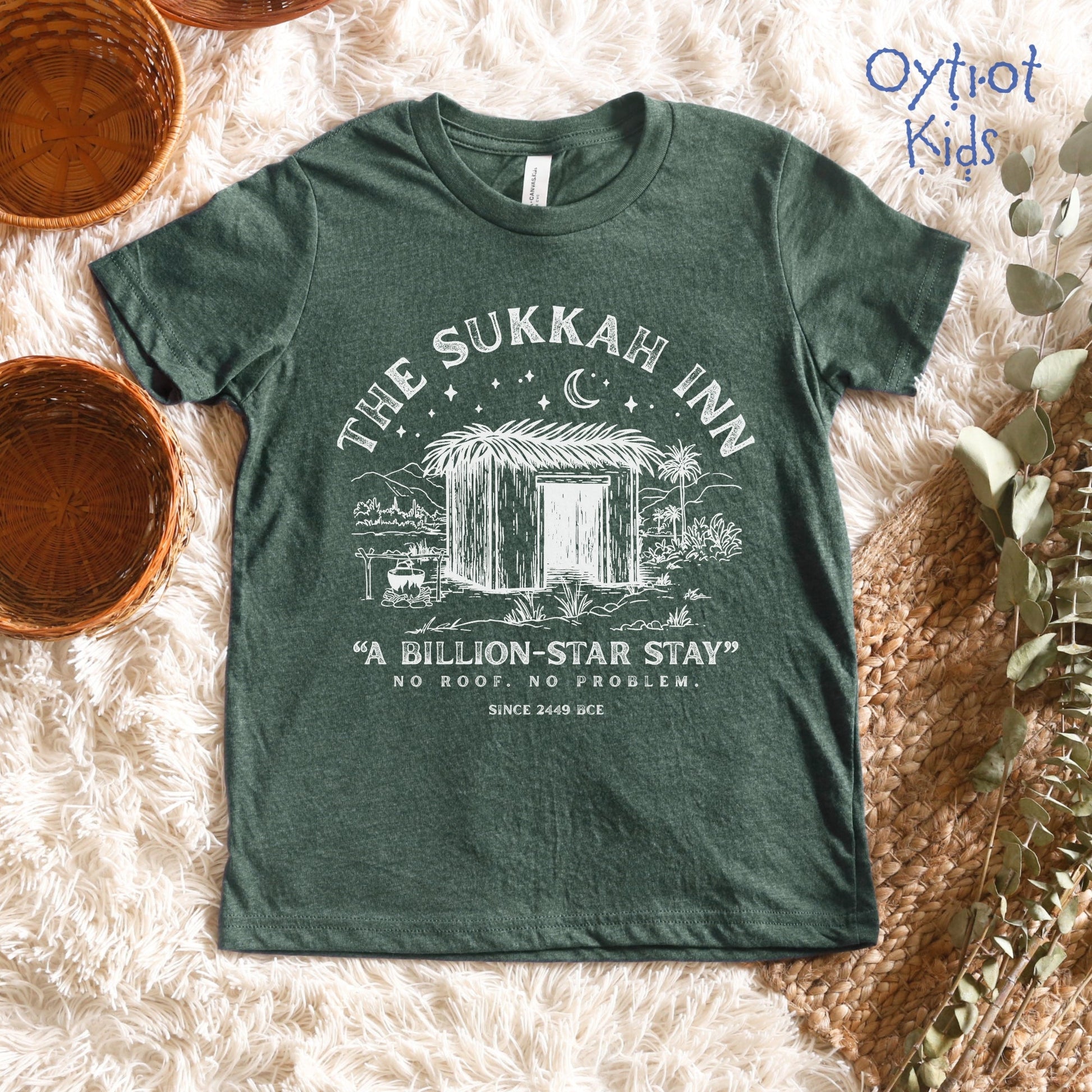 The Sukkah Inn | Sukkot Humor Youth T-shirt - Oytiot