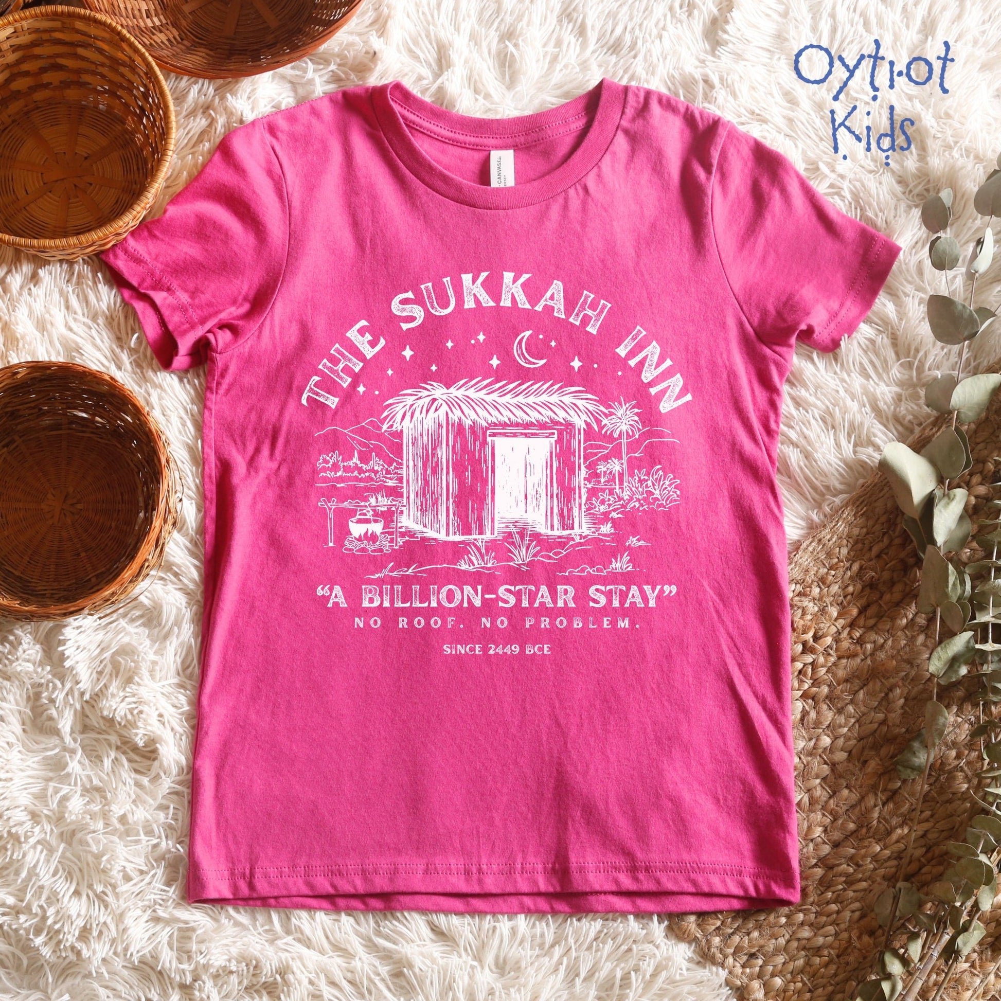The Sukkah Inn | Sukkot Humor Youth T-shirt - Oytiot
