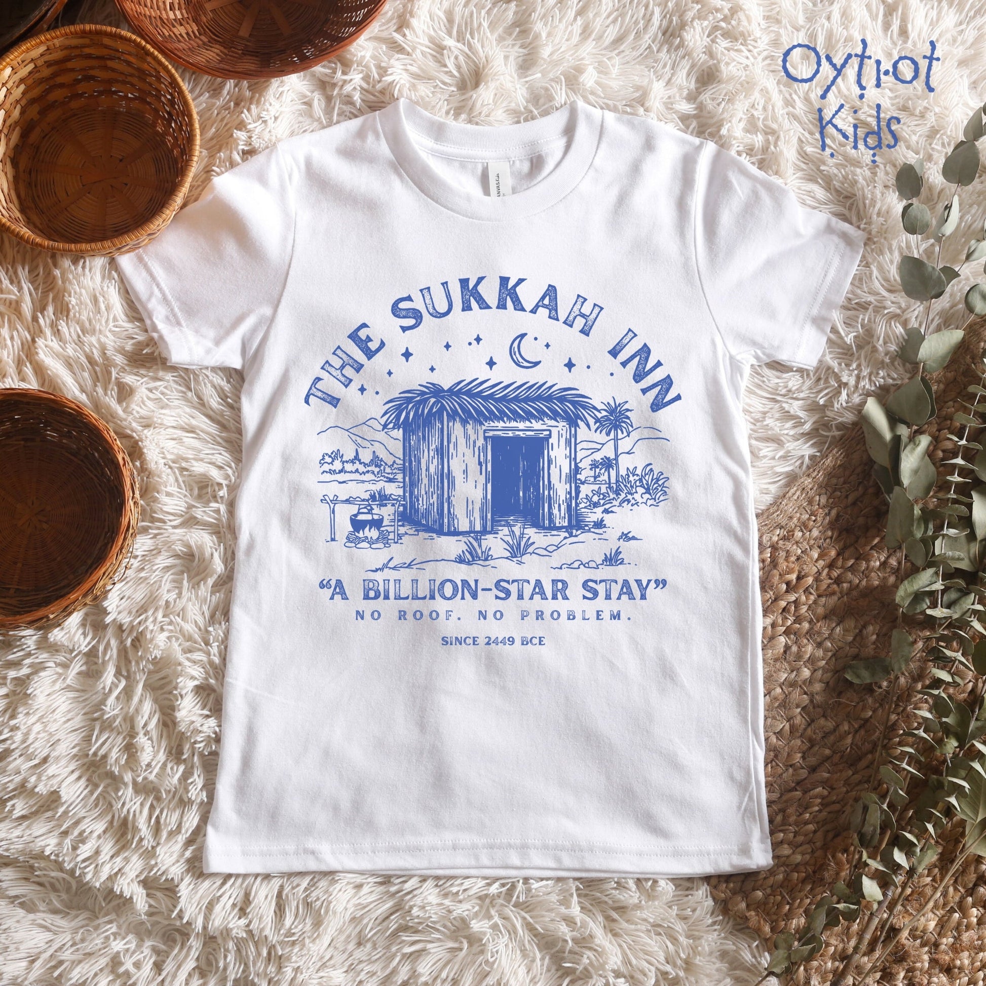 The Sukkah Inn | Sukkot Humor Youth T-shirt - Oytiot