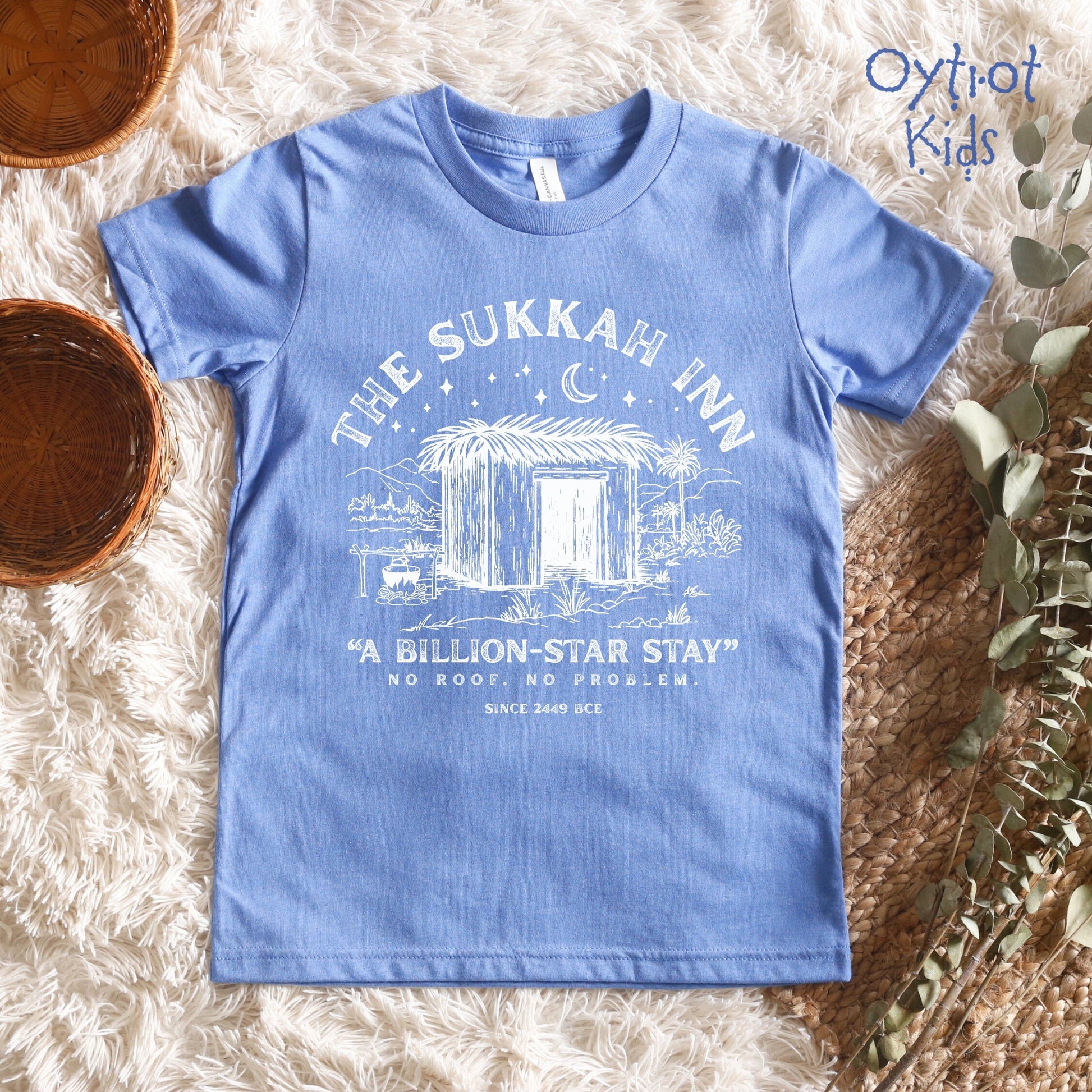 The Sukkah Inn | Sukkot Humor Youth T-shirt - Oytiot