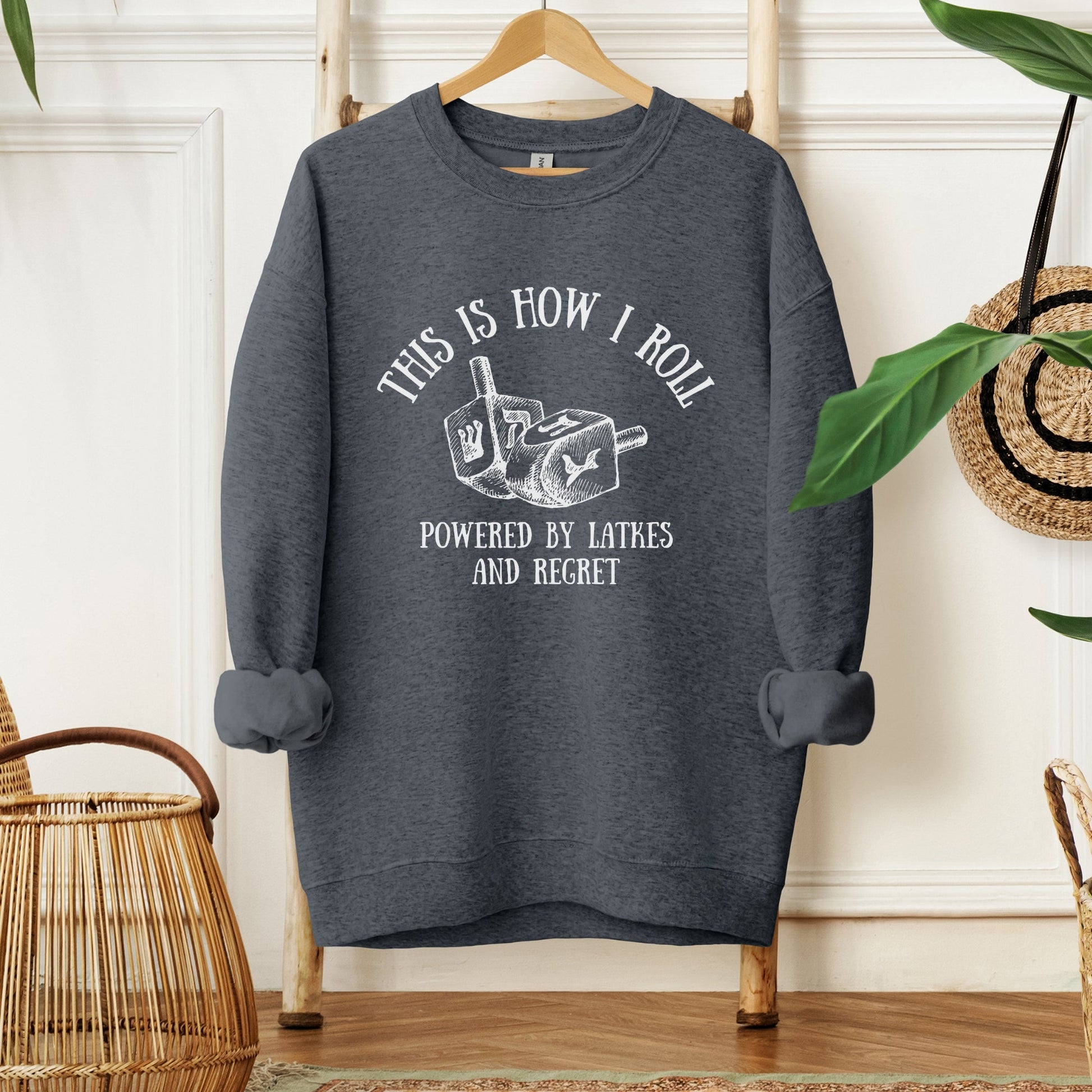This Is How I Roll | Hanukkah Funny Dreidel Sweatshirt - Oytiot