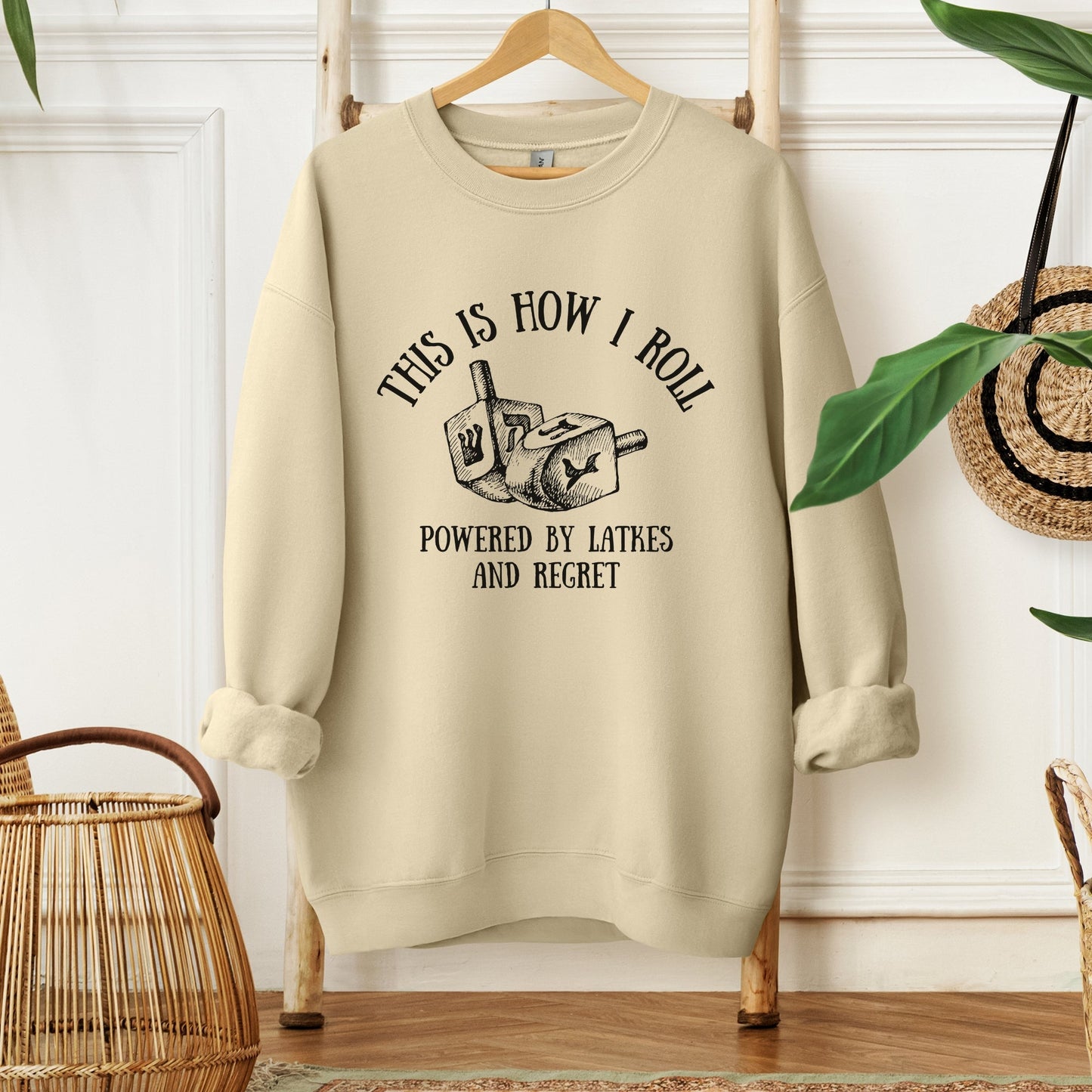 This Is How I Roll | Hanukkah Funny Dreidel Sweatshirt - Oytiot