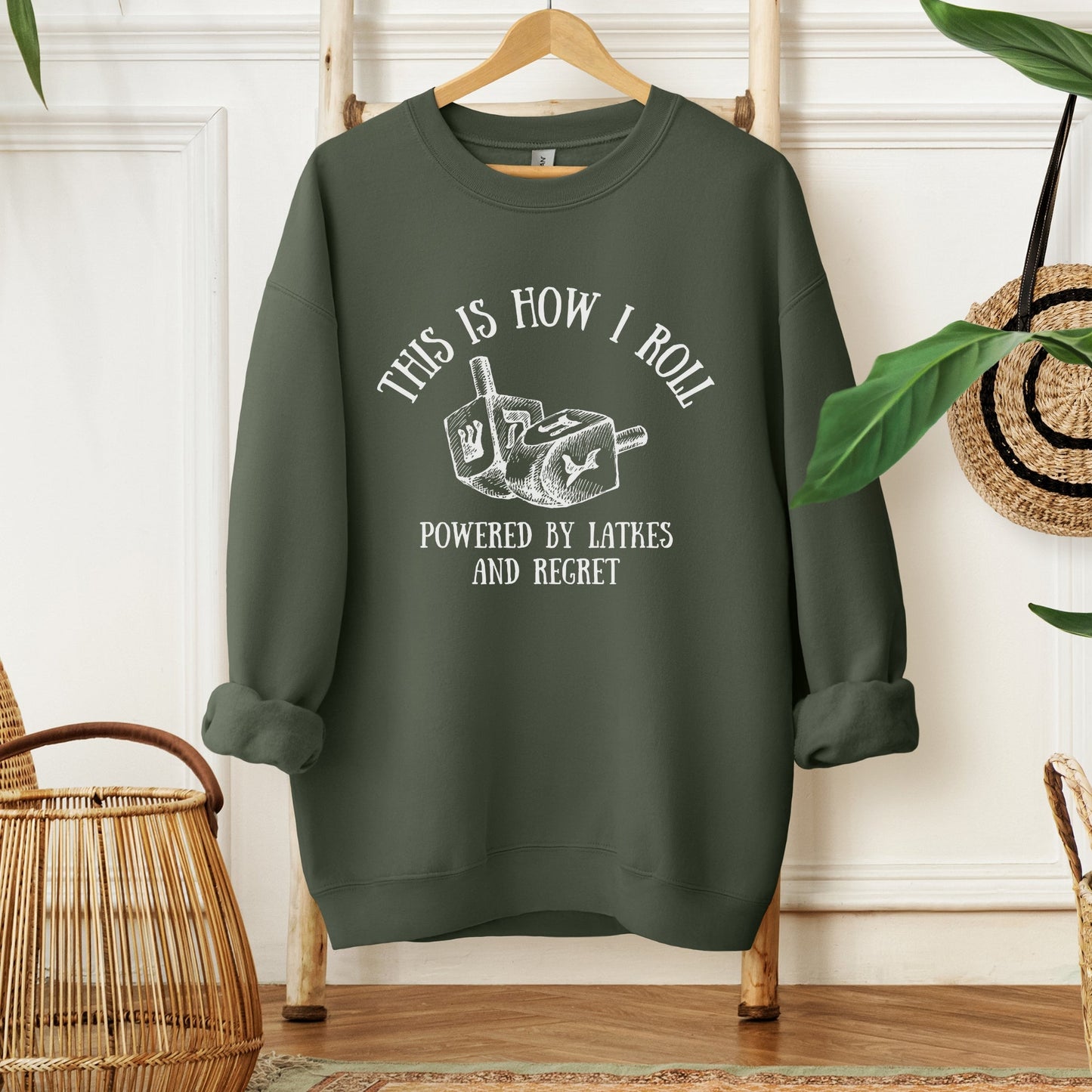This Is How I Roll | Hanukkah Funny Dreidel Sweatshirt - Oytiot