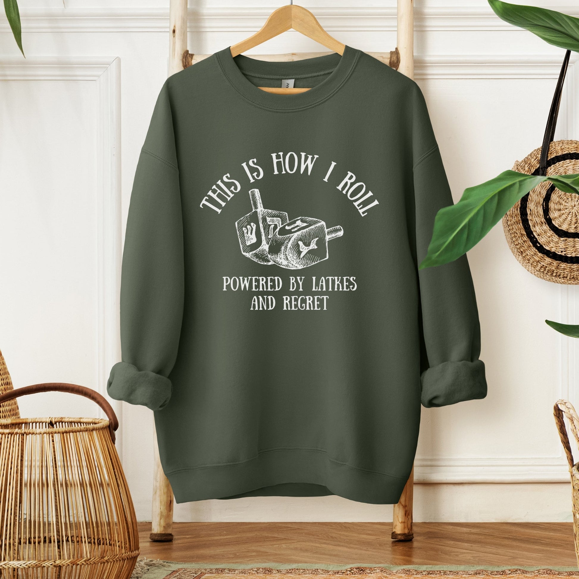 This Is How I Roll | Hanukkah Funny Dreidel Sweatshirt - Oytiot