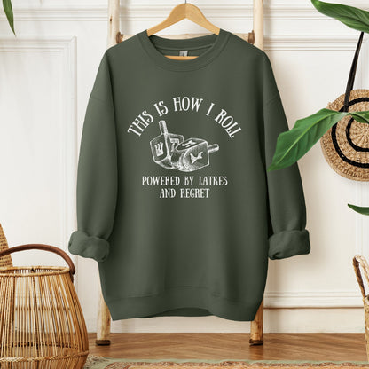 This Is How I Roll | Hanukkah Funny Dreidel Sweatshirt - Oytiot