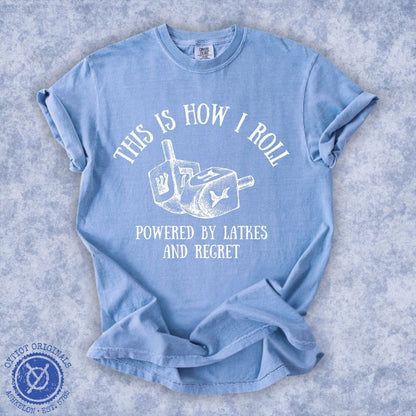 This Is How I roll | Hanukkah Humor Washed T-shirt - Oytiot
