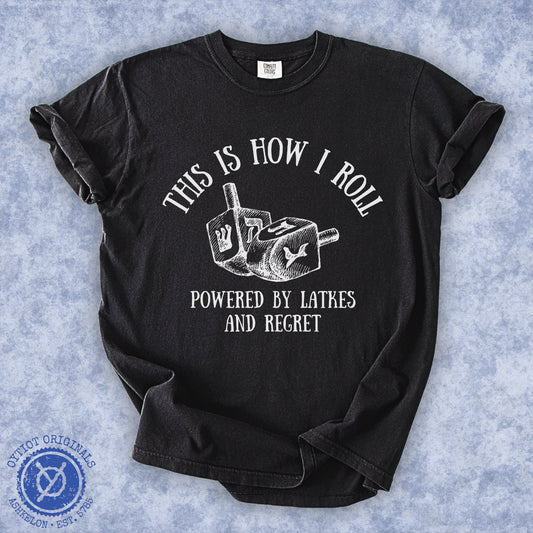 This Is How I roll | Hanukkah Humor Washed T-shirt - Oytiot