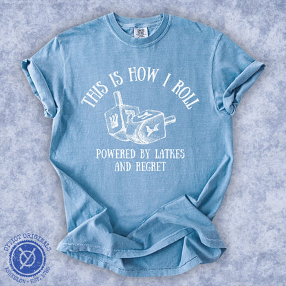 This Is How I roll | Hanukkah Humor Washed T-shirt - Oytiot