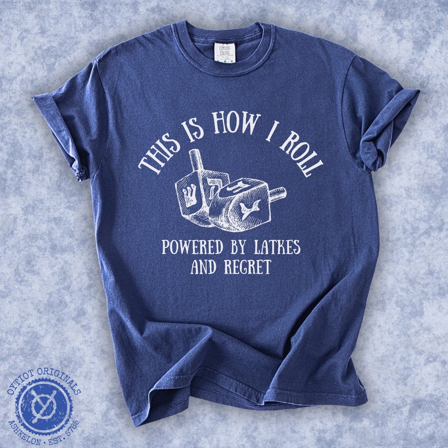 This Is How I roll | Hanukkah Humor Washed T-shirt - Oytiot