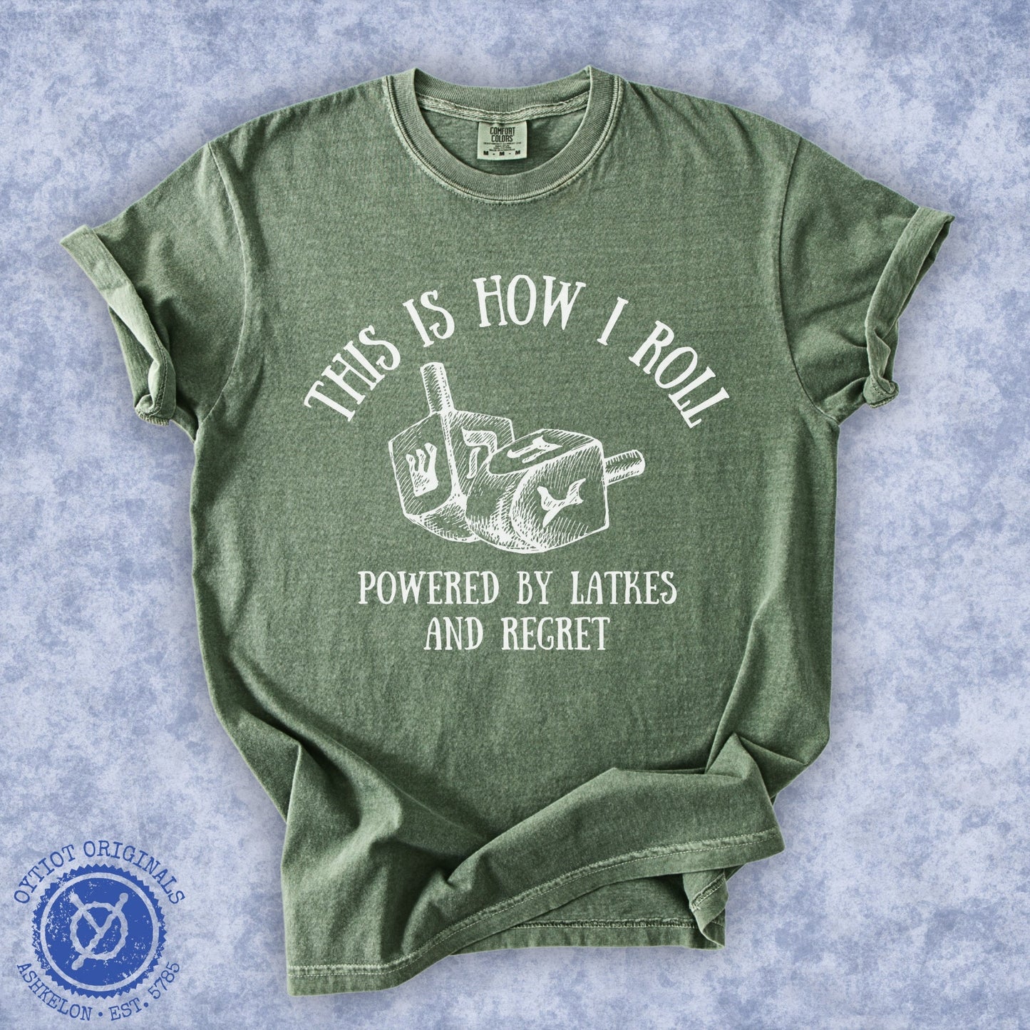 This Is How I roll | Hanukkah Humor Washed T-shirt - Oytiot