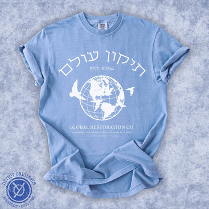 Tikkun Olam Co. | Jewish Humor Washed T-shirt - Oytiot