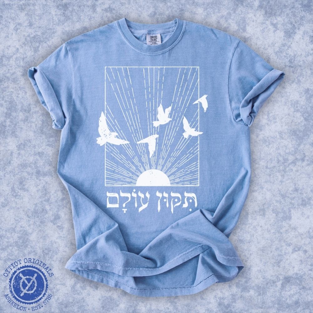 תיקון עולם | Washed T-shirt - Oytiot