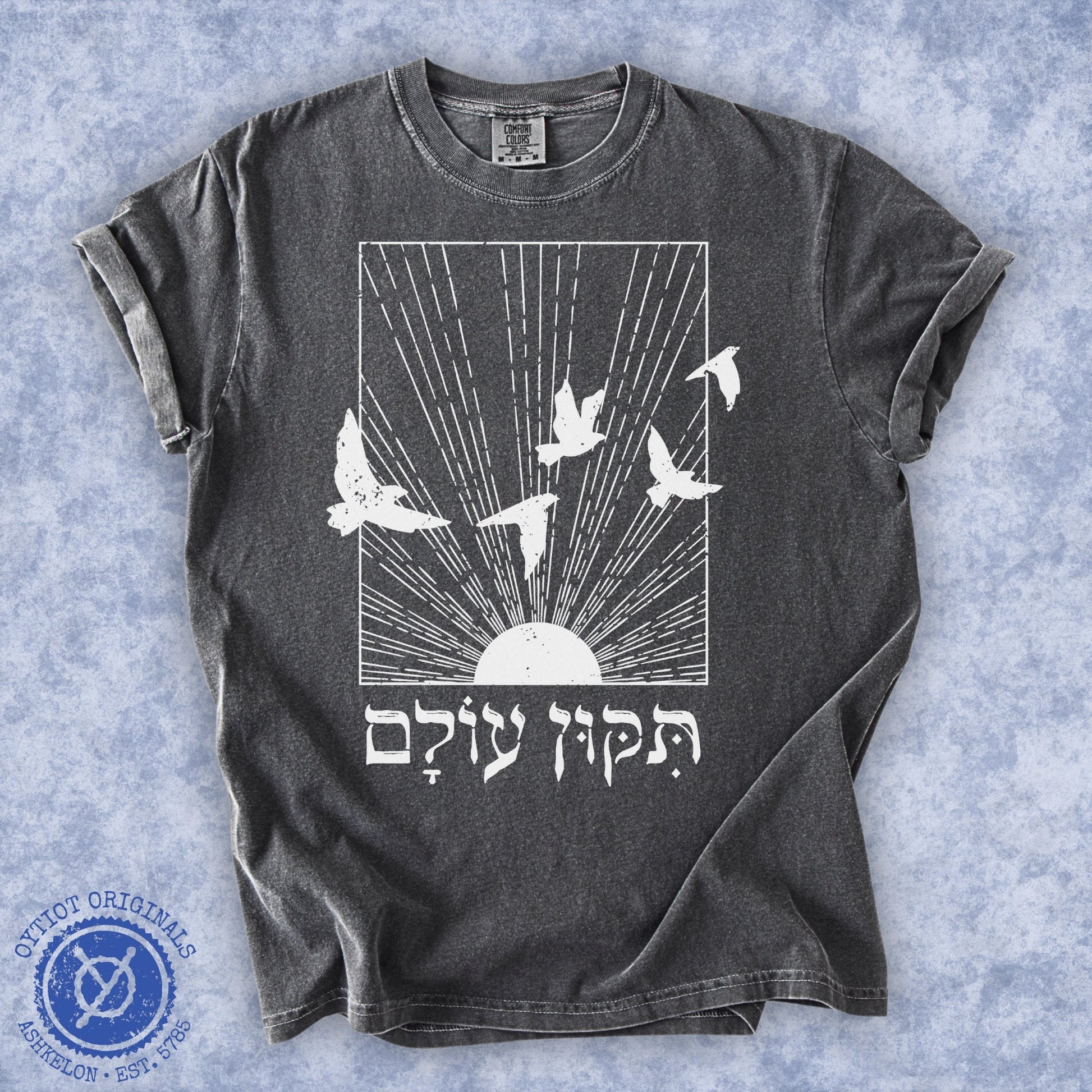 תיקון עולם | Washed T-shirt - Oytiot