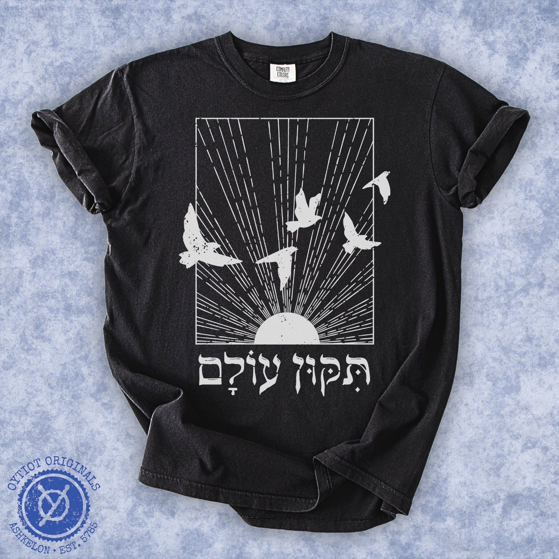 תיקון עולם | Washed T-shirt - Oytiot