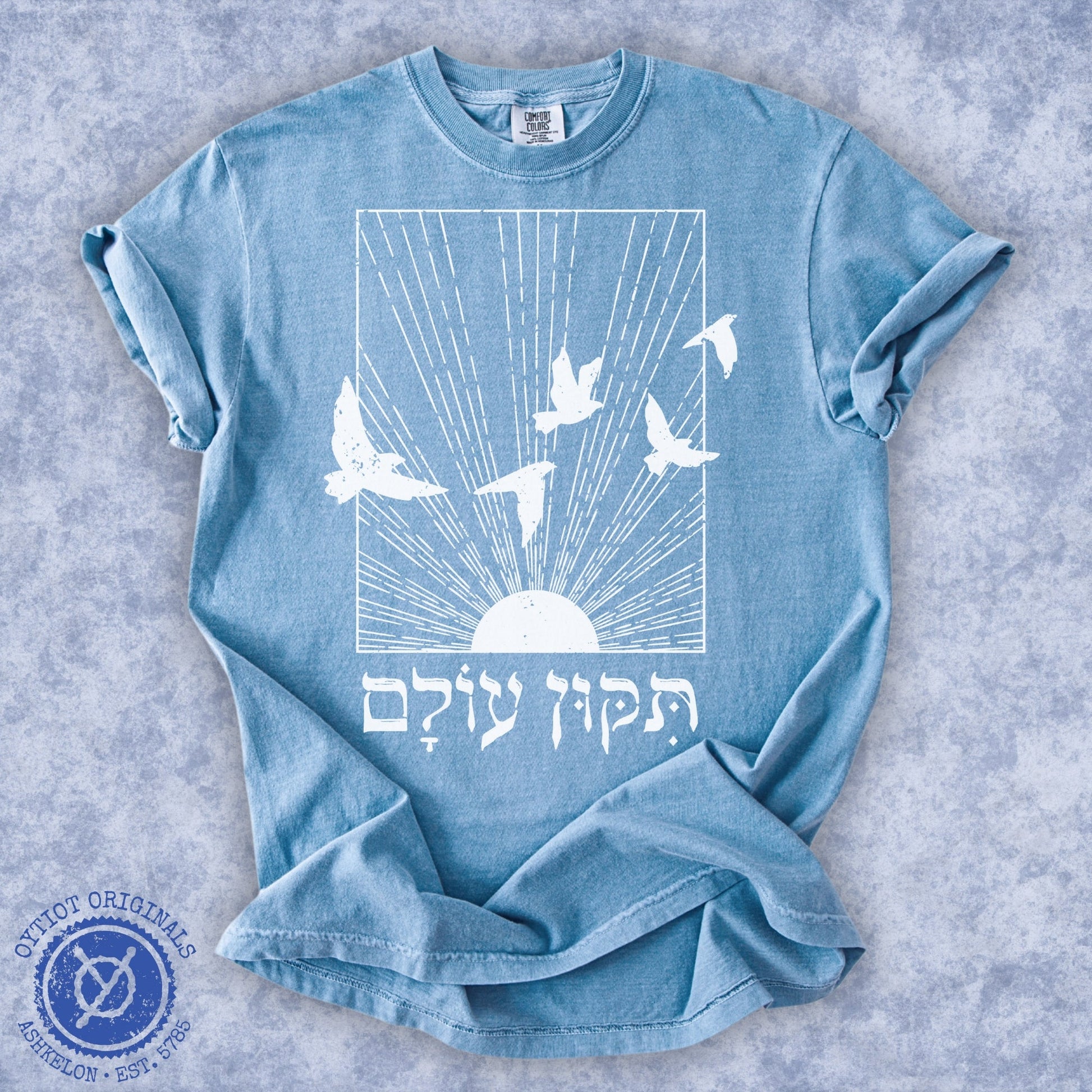 תיקון עולם | Washed T-shirt - Oytiot
