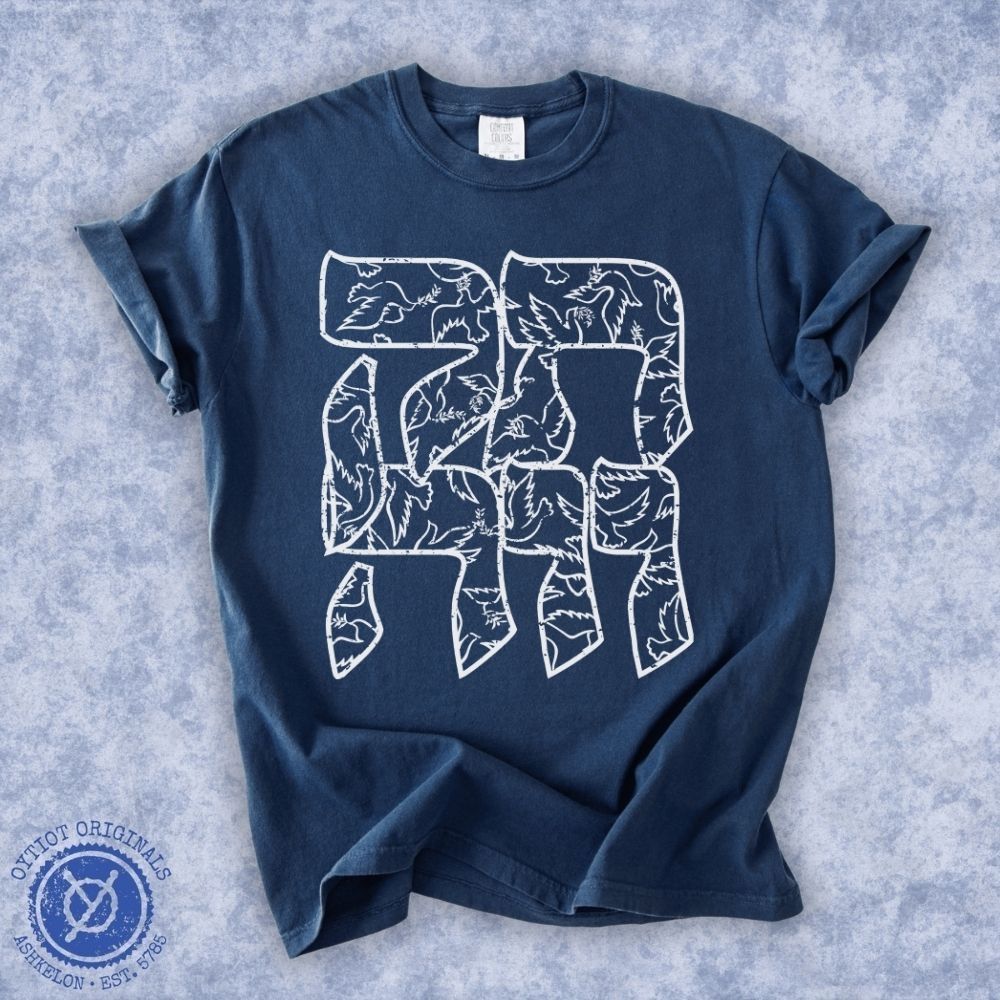 תקווה | Hope In Hebrew Washed T-shirt - Oytiot
