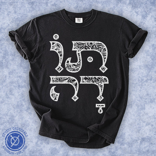 תודה | Thank you In Hebrew Washed T-shirt - Oytiot