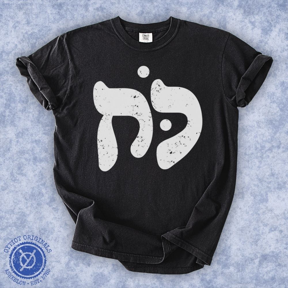 כוח | Power in Hebrew Washed T-shirt - Oytiot