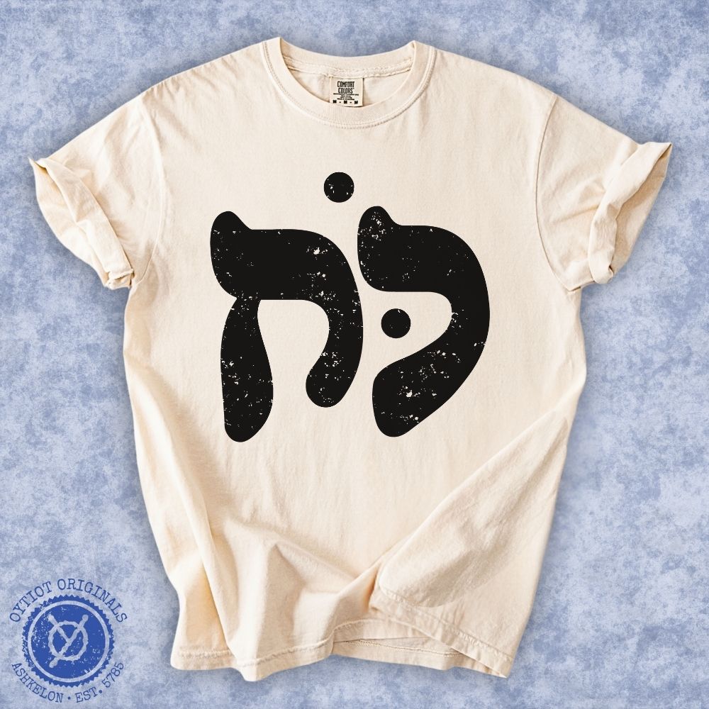כוח | Power in Hebrew Washed T-shirt - Oytiot