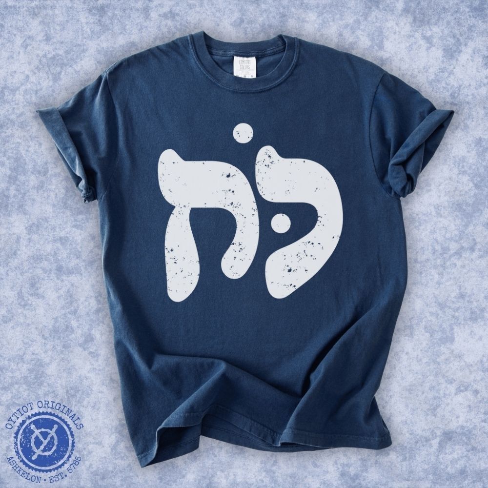 כוח | Power in Hebrew Washed T-shirt - Oytiot
