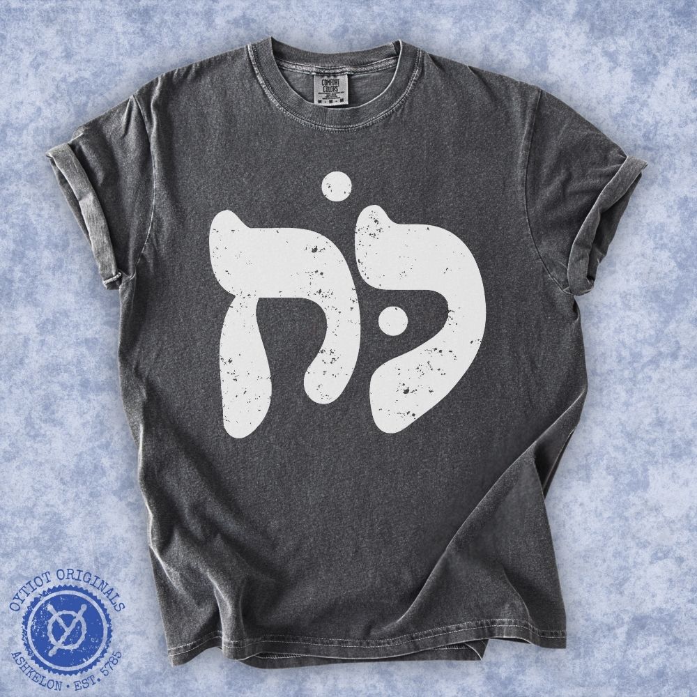 כוח | Power in Hebrew Washed T-shirt - Oytiot